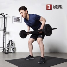 반석스포츠 K그립바 역기봉 컬바, 블랙