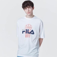 [FILA] 바스켓볼 로고 반팔티 (FS2RSC2110X_OWH)