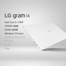 LG전자 2022 그램14(12세대) 14ZD90Q-GX56K [프리미엄 패키지] + 사은품 증정, Win10 Home, 16GB, 512GB