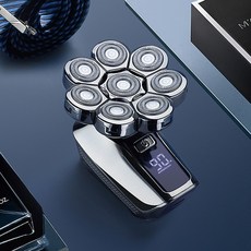 생활맑음 옥타헤드 전기면도기 전동 남자 전자 자동 면도기 7in1 8중날, 옥타 헤드 전기면도기