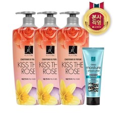 LG생활건강 엘라스틴 퍼퓸 키스더로즈 컨디셔너 600ml 3개+트리트먼트 300ml 본품 증정, 단품