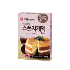 큐원 홈메이드 스폰지 스펀지 케익 믹스 500g 케이크 만들기 분말 가루 파우더, 1개