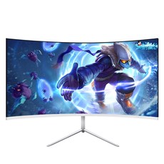 커브드 곡선 모니터 4k 해상도 144hz 27inch pc 게임용 곡면 lcd 1080p 벽걸이, black1k 144hz 커브드