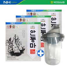 산약촌 안동마 분말 스틱, 3박스(75포)+쉐이커