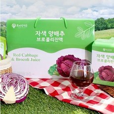 빨간양배추즙 제주산 자색 브로콜리양배추 역류성식도염 위염에 좋은, 기본 90mlX30포