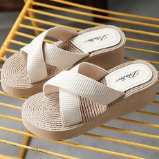 홀리버니 여성용 통굽 웨지 슬리퍼 RM5205