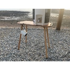 캠핑 고급자작합판 워터저그 받침대 스탠리물통거치대, 1개.