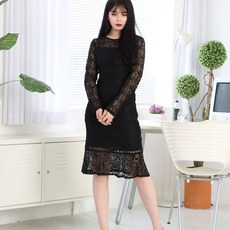 페이퍼먼츠 머메이드 레이스 봄 가을 원피스 6378
