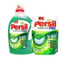 퍼실 딥클린 파워젤 2.7L+1.8L 일반용 액상세제, 1세트