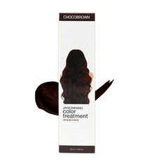 자연이랑 컬러 트리트먼트 60ml 15종 컬러별로 골라담기 (모발 손상없는 간편한 컬러 체인지), 1+1, 초코브라운(Choco Brown)