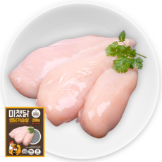 미쳤닭 냉동 생닭가슴살 (200g포장), 50팩, 200g