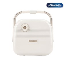 벤소닉 레트로 2구 교체형 샌드위치 와플메이커 토스트기 HY-6602, 아이보리