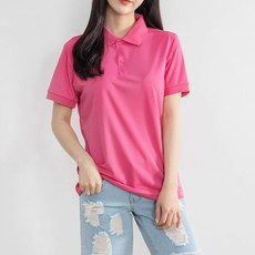 여성 땀흡수 쿨론소재 카라 반팔티 6컬러 빅사이즈