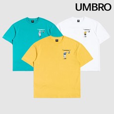 엄브로 레프리팩 등판 그래픽 반팔 티셔츠 UM221CRS59