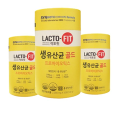 락토핏 5X 생유산균 골드 3통 종근당건강(50포 온가족유산균), 2000mg, 3개