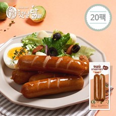 햇살푸드 햇살닭 닭가슴살 프랑크 훈제맛 2kg(100gX20팩), 단품없음