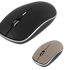 COMS 삼성 노트북 플러스 NT550XCJ-KC34 블루투스 v4.0+2.4GHz 무선 마우스/무소음/가죽 스타일, 블랙/브라운, NU496-브라운