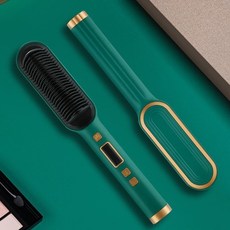 스마트고데기 스타일러 스트레이트닝 빗 lcd 디스플레이 전기 전문 음이온 컬링 combtourmaline 세라믹 스트레이트너, 녹색 상자, 유럽 ​​연합