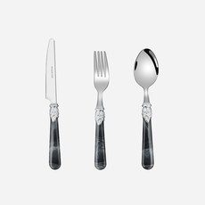 MEO 커트러리 양식기 세트, 블랙, 수저 + 포크 + 나이프