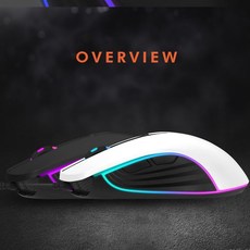 COX CM50 RGB 게이밍 마우스 (화이트)