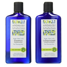 Andalou Naturals 안달로우 내추럴스 아르간 스템 셀 샴푸 앤 컨디셔너 세트, 1개