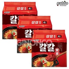 [향기좋은날] 팔도 칼칼 닭면 120g(4입) 닭육수 신라면 꼬꼬면 무배, 칼칼닭면 (4입)3개