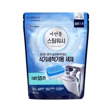 자연퐁 스팀워시 식기세척기용 세제 타블렛 10g x 55개입, 1개