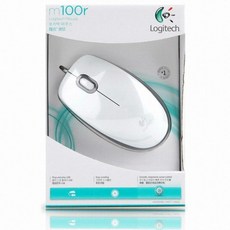 ⓖ 로지텍 M100r 화이트 마우스 GЯ+TOP_ 유선마우스, GЯ 본상품선택, GЯ 본상품선택