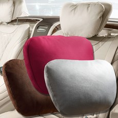 (골져스) BMW 벤츠 스포티지 NQ5 카니발 KA4 팰리세이드 더뉴그랜저 MQ4 레이 경차튜닝 스웨이드 헤드레스트 목쿠션 목베개 자동차 머리받침대 차량용품, Gg_그레이