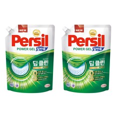 퍼실 딥클린 플러스 파워젤 액상세제 일반용 리필, 2L, 2개