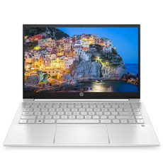 HP 2021 파빌리온 14, 세라믹 화이트 + 네추럴 실버, 라이젠7 3세대, 512GB, 8GB, WIN10 Home, 14-ec0023AU