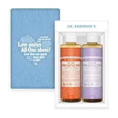 닥터브로너스 퓨어캐스틸솝 듀오 기획 티트리 240ml+라벤더 240ml