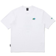 [정품매장]K2 레터 그래픽 반팔 라운드 화이트 KMM22268W2