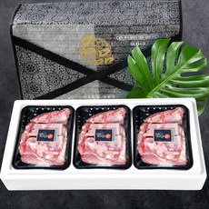 산정마을 농협안심한돈 돼지갈비 선물세트 500g 3팩, 생 돼지갈비 선물세트 500g*3팩