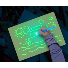 유아 매직보드 빛으로 그리는 신기한 매직보드 드로잉 야광패드A3 A4, 신기한매직보드 A3