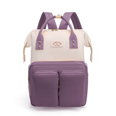 JCP 컬러 더블 포켓 베이비 백팩, 퍼플