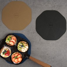 800도씨 인덕션 보호매트 스크래치 방지 패드, 카키블랙(소)