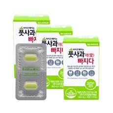 풋사과애빠지다 풋사과 다이어트 보조제 애플페논 폴리페놀 체지방 감소, 3박스(총 6주분)
