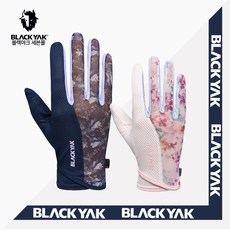 블랙야크 여성 플라워 패턴 메쉬장갑 우먼롱글러브 2BYGVS2501, NAVY