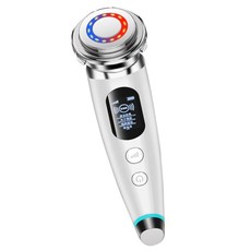 피부관리기 홈케어 리프팅 쿨링마사지기 클린징 무선 주파수 피부 led 가벼운 얼굴 마사지 케어 안티 에이징 주름 페이셜 뷰티 장치, fm-l1926-wh
