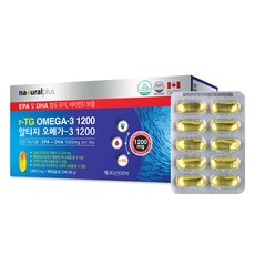 내츄럴플러스 알티지 오메가3 1200 180캡슐, 234g, 1개