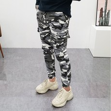 구스마켓 남성용 카모 카고 반밴딩 조거 팬츠 (S~3XL 4Color)