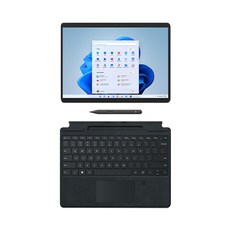 마이크로소프트 2022 서피스 프로 8 13 + 블랙 타입커버 + 슬림펜2, 코어i7, 512GB, 16GB, WIN11 Home, 8PX-00030