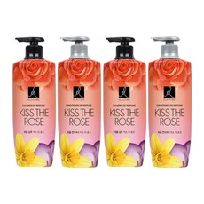 엘라스틴 키스더로즈 샴푸600ml+린스600ml 퍼퓸샴푸, 2개