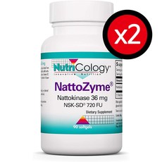 NutriCology Nattokinase NSK-SD 나토키나제 나토키나세 36mg 90소프트젤 x2팩