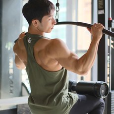 보스트핏 프리미엄 머슬핏 빈티지 로고 트레이닝 헬스나시 3color