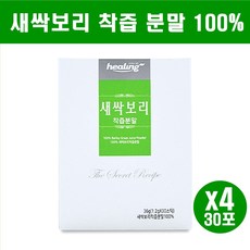 새싹 보리 착즙분말 스틱 새싹보리분말 가루 추출분말 추출물 착즙 보리순 새싹보리차 새싹보리물 폴리코사놀 가바 SOD효소 엽록소 뱃살 효능, 4박스, 30스틱