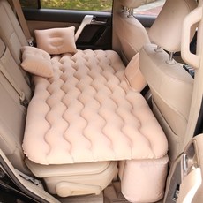 레이 평탄화 캐스퍼 차박 캠핑슬립 차박용품 니로 올뉴카니발 스포티지 팰리세이드 car air 매트리스 여행 침대 방습 풍선 매트리스 air bed car back seat, 베이지