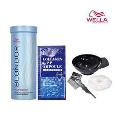 웰라 블론더 멀티 블론드 탈색제, 웰라탈색제+앰파+시술도구, 1세트