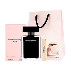 나르시소로드리게즈 포 허 EDT 50ml + 향수샘플 랜덤 + 쇼핑백, 1세트